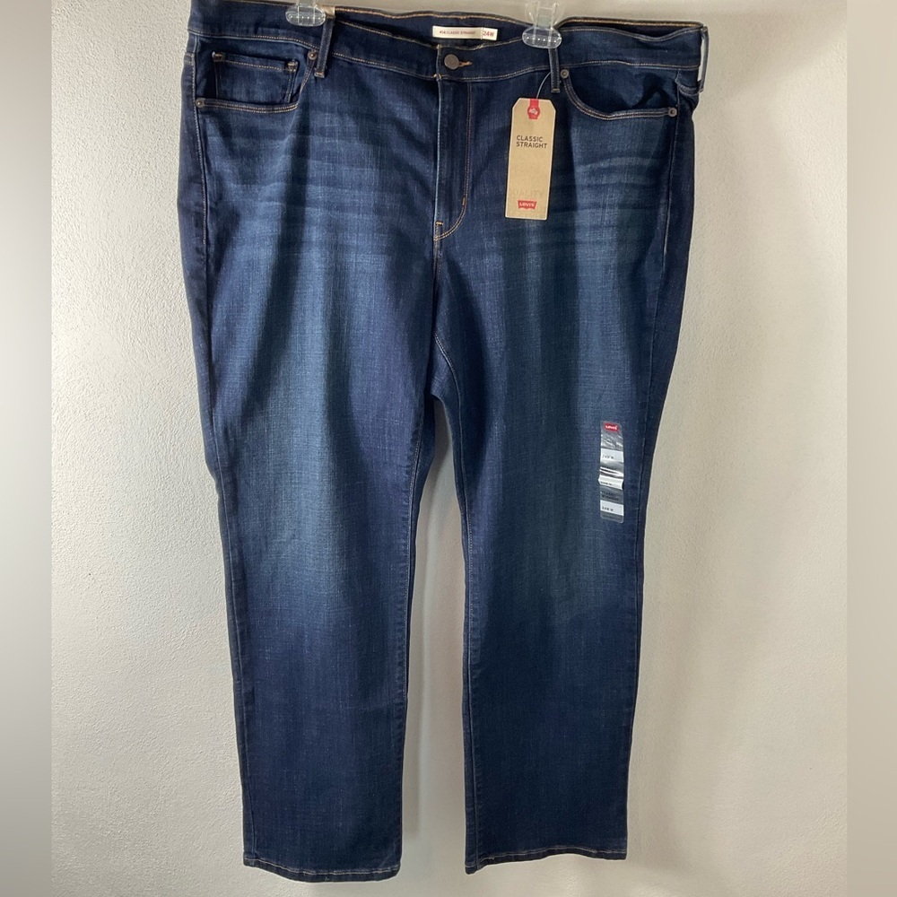 Levi’s Classic Straight Blue Jeans Sz 24WM